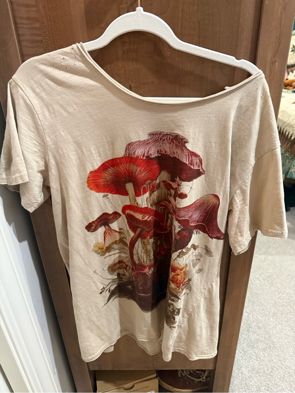 Jaded Gypsy lovely mushroom moon dance tee l/xl no neck tag